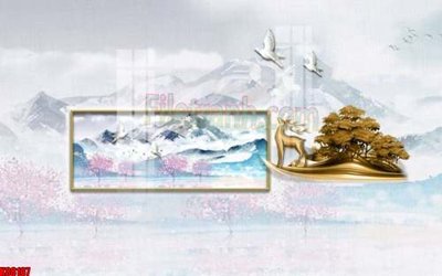 File tranh File gốc in tranh tổng hợp tường nền K88107 (bản gốc) trang trí văn phòng