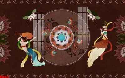 File gốc File gốc in tranh tổng hợp tường nền K88522 (thiết kế) độc quyền