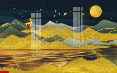 Tải file File gốc in tranh tổng hợp tường nền K88545 (PSD) cho in tranh 3D