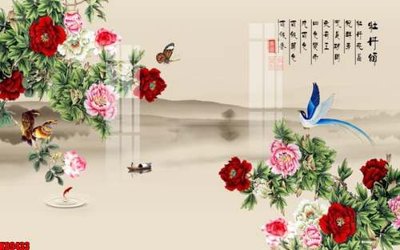 Download file gốc File tranh gốc tổng hợp tranh nền tường đẹp K89433 (in lụa) tranh 3D