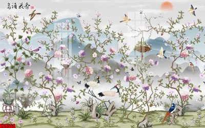 Ảnh gốc file in lụa File tranh gốc tổng hợp tranh nền tường đẹp K89560 chi tiết