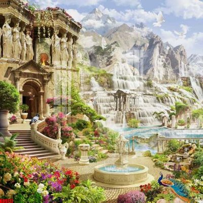 File gốc File tranh gốc tổng hợp tranh nền tường đẹp K89717 (cho in ấn) độc quyền