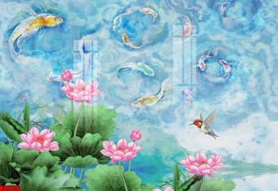 Tải file File tranh gốc tổng hợp tranh nền tường đẹp K89728 (PSD) cho in ấn quảng cáo