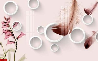 File gốc File tranh gốc tổng hợp tranh nền tường đẹp K90043 (in tráng gương) hiện đại