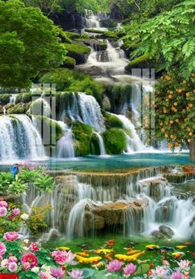 Download file gốc File tranh gốc tổng hợp tranh nền tường đẹp K90371 (in mica) 3D