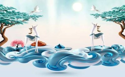 Tải file gốc File tranh gốc tổng hợp tranh dán nền tường đẹp K91140 (bản PSD) đầy đủ layer