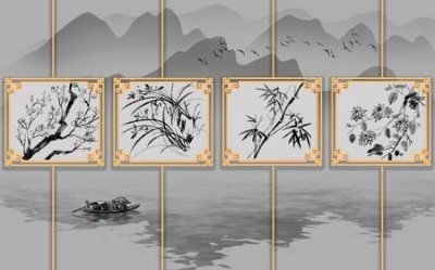 Tải file File tranh gốc tổng hợp tranh dán nền tường đẹp K91183 (ảnh gốc) in tráng gương