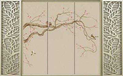 File tranh trang trí File tranh gốc tổng hợp tranh dán nền tường đẹp K91278 (tải file gốc)