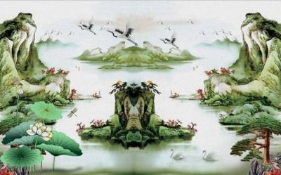 File in trần File tranh gốc tổng hợp tranh dán nền tường đẹp K91279 (bản gốc) bầu trời