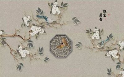 File gốc File tranh gốc tổng hợp tranh dán nền tường đẹp K91357 (PSD/TIFF) độ phân giải cao