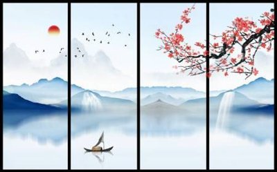 File gốc File tranh gốc tổng hợp tranh dán nền tường đẹp K91444 (thiết kế) cho in ấn