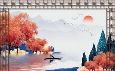 File tranh File tranh gốc tổng hợp tranh dán nền tường đẹp K91578 (bản gốc) trang trí văn phòng