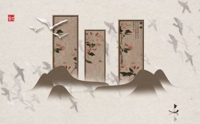 File tranh File tranh gốc tổng hợp tranh dán nền tường đẹp K91994 (bản gốc) in lụa 5D