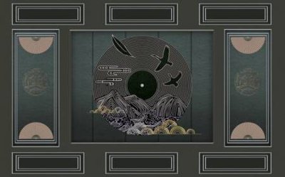 File PSD File tranh gốc tổng hợp tranh dán nền tường đẹp K92183 (chất lượng in ấn)