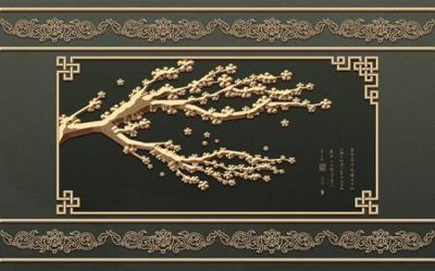 File gốc File tranh gốc tổng hợp tranh dán nền tường đẹp K92278 (in lụa) cao cấp