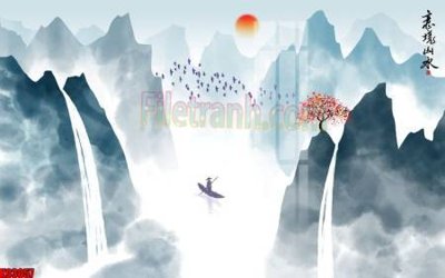 Download file File tranh gốc tổng hợp tranh nền tường đẹp K93057 (gốc) in mica đèn LED