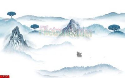 File tranh File tranh gốc tổng hợp tranh nền tường đẹp K93138 (bản gốc) in lụa 3D