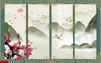 File gốc File tranh gốc tổng hợp tranh nền tường đẹp K93362 (PNG) trong suốt (transparent)