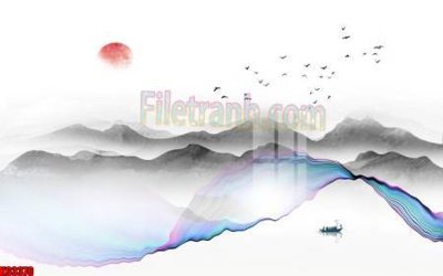 File PSD File tranh gốc tổng hợp tranh nền tường đẹp K93370 (gốc) cho in quảng cáo