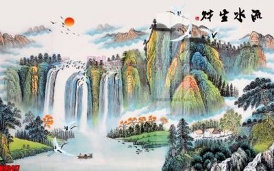 Ảnh gốc file in lụa File tranh gốc tổng hợp tranh nền tường đẹp K93417 chi tiết