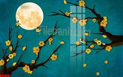 Ảnh gốc File tranh gốc tổng hợp tranh nền tường đẹp K93826 (độ nét cao) in tráng gương