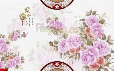 File gốc File tranh gốc tổng hợp tranh nền tường đẹp K94147 (bản quyền) cho in ấn