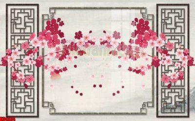 File in mica File tranh gốc tổng hợp tranh nền tường đẹp K94334 (bản gốc) làm vách ngăn