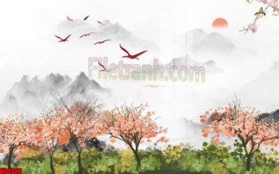 File PSD in ấn File tranh gốc tổng hợp tranh nền tường đẹp K94362 (chất lượng cao)