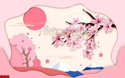 File gốc File tranh gốc tổng hợp tranh nền tường đẹp K94612 (chuẩn CMYK) cho nhà in