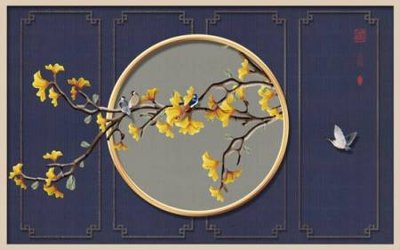 File gốc File tranh gốc tổng hợp tranh nền tường đẹp K95008 (cho in ấn) từ Filetranh.com