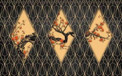 File gốc File tranh gốc tổng hợp tranh nền tường đẹp K95175 (in ấn) màu sắc trung thực