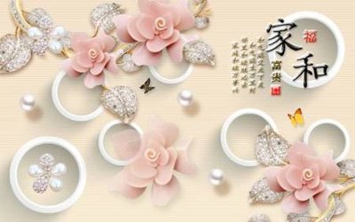 File tranh File tranh gốc tổng hợp tranh nền tường đẹp K95196 (bản gốc) in lụa 3D