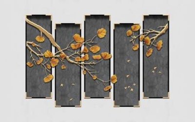 File gốc File tranh gốc tổng hợp tranh nền tường đẹp K95201 (in 3D) cho trang trí