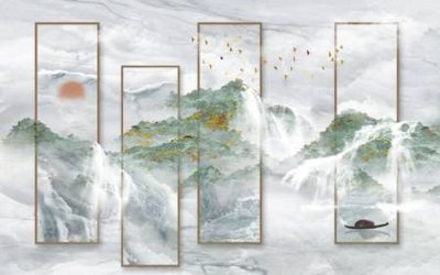 Download file gốc File tranh gốc tổng hợp tranh nền tường đẹp K95273 (in lụa) hoa lá