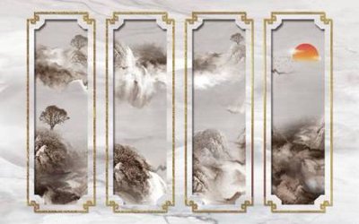 File gốc File tranh gốc tổng hợp tranh nền tường đẹp K95290 (in mica) làm bảng hiệu