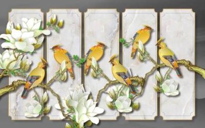 File PSD in ấn File tranh gốc tổng hợp tranh nền tường đẹp K95483 (chất lượng cao)