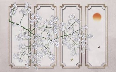 File gốc File tranh gốc tổng hợp tranh nền tường đẹp K95545 (ảnh chi tiết) để in ấn