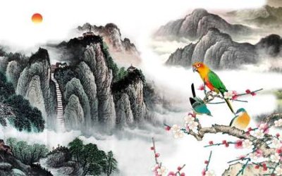 File gốc File tranh gốc tổng hợp tranh nền tường đẹp K95627 (in 3D) nghệ thuật