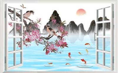 Tải về hình ảnh gốc File tranh gốc tổng hợp tranh nền tường đẹp K95628 sắc nét