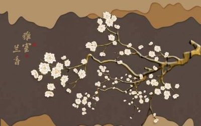 File gốc File tranh gốc tổng hợp tranh nền tường đẹp K95790 (in lụa) tranh mã đáo