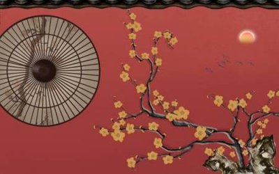 File tranh File tranh gốc tổng hợp tranh nền tường đẹp K95928 (bản gốc) in lụa 5D