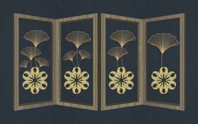 File gốc File tranh gốc tổng hợp tranh nền tường đẹp K96094 (in tráng gương) nghệ thuật