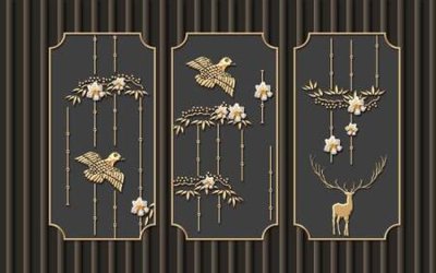 Download file gốc File tranh gốc tổng hợp tranh nền tường đẹp K96471 (in mica) trong suốt