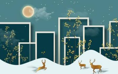 Ảnh gốc file in lụa File tranh gốc tổng hợp tranh nền tường đẹp K96714 chi tiết