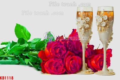 File tranh File in kính bếp KB1118 (gốc) in film