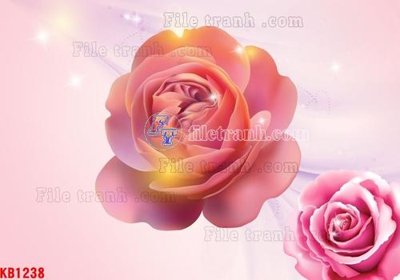 File in trần File in kính bếp KB1238 (bản gốc 3D) sống động