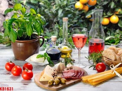 Cung cấp file tranh gốc File in kính bếp KB1631 độc quyền