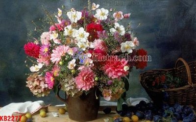 Cung cấp file tranh gốc File in kính bếp KB2277 độc quyền