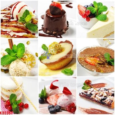 File tranh File in kính bếp KB2351 (gốc) in vải canvas