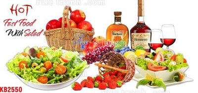 File tranh File in kính bếp KB2550 (ảnh gốc) in trần 3D